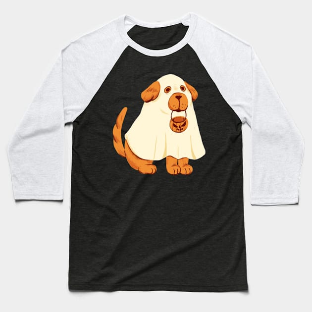 Halloween dog Baseball T-Shirt by TheDesigNook